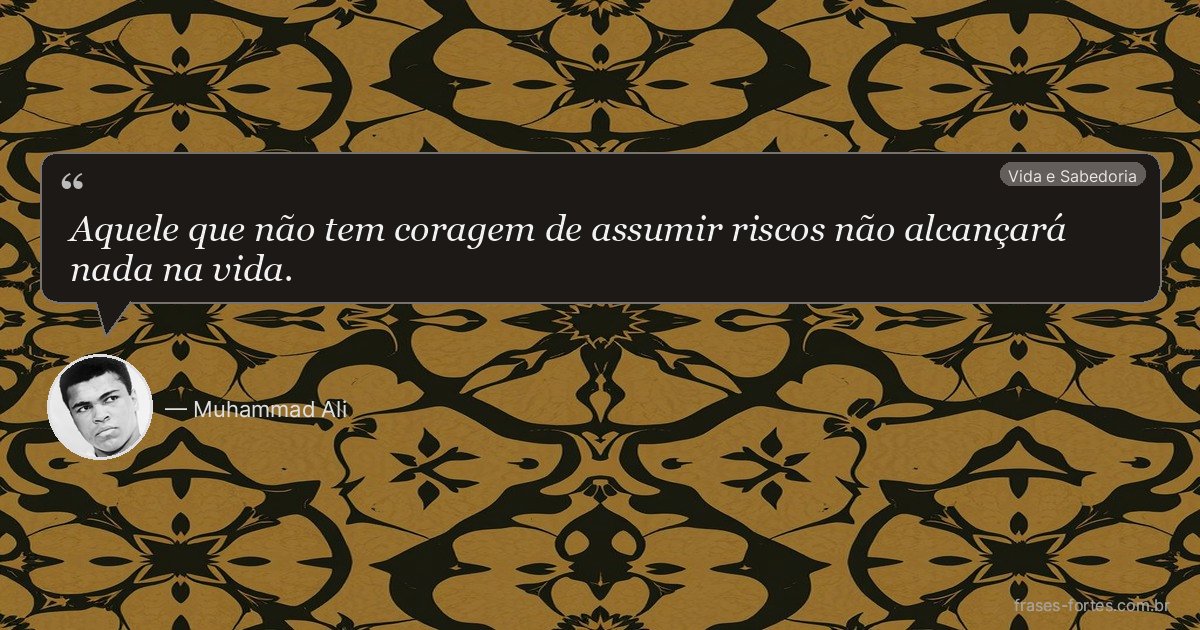 Frase de Muhammad Ali