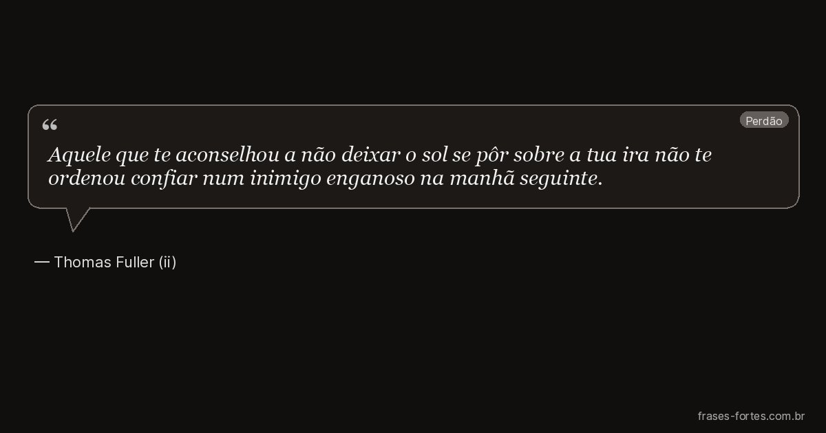 Frase de Thomas Fuller (ii)
