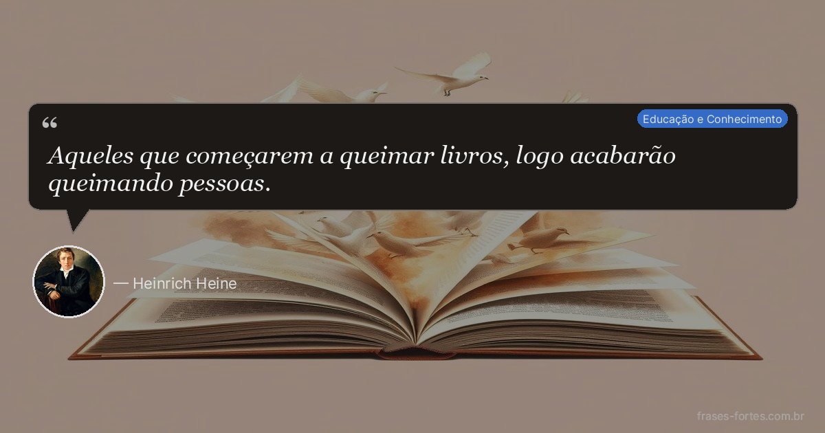 Frase de Heinrich Heine