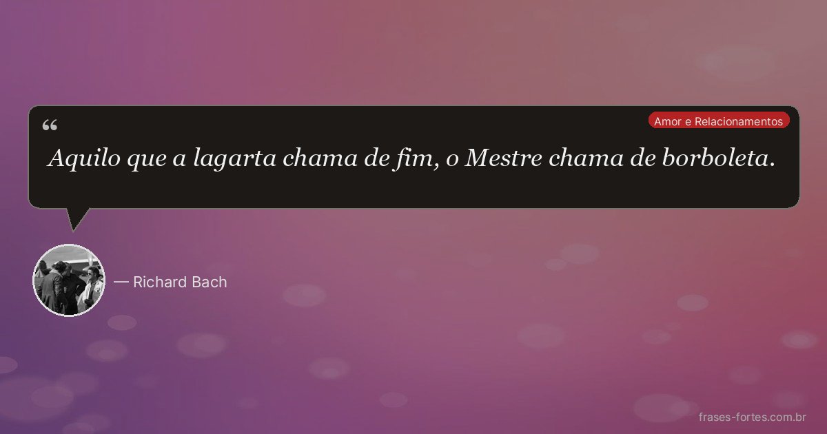 Frase de Richard Bach