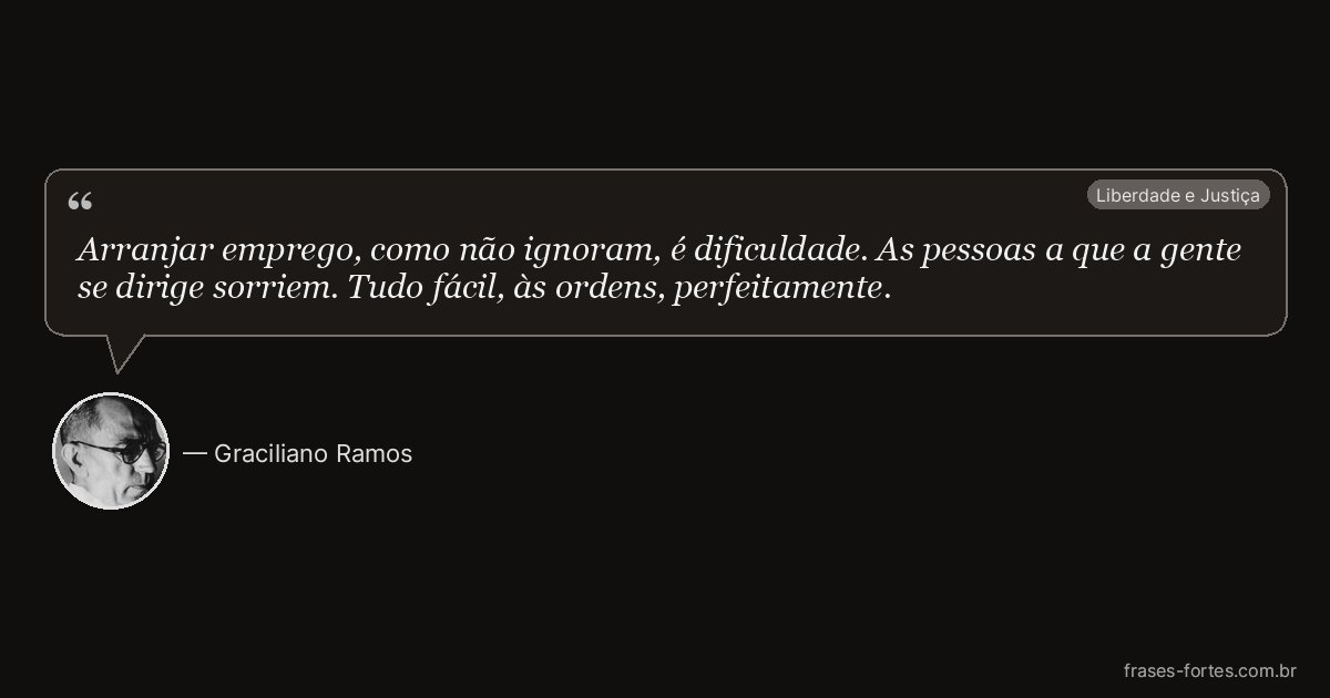 Frase de Graciliano Ramos