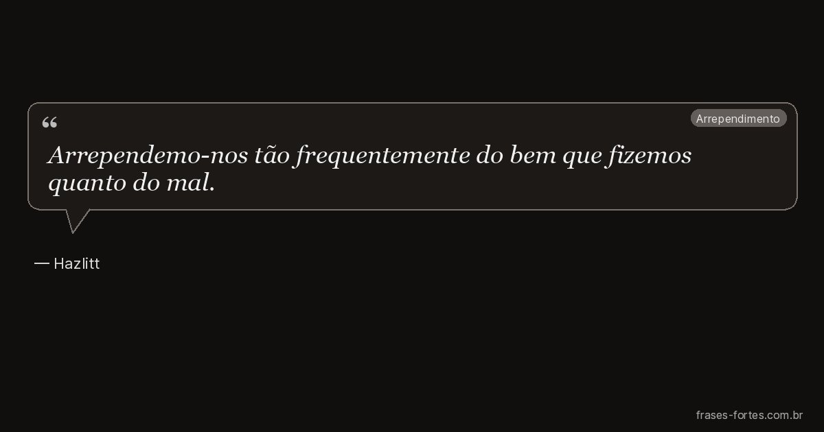 Frase de Hazlitt