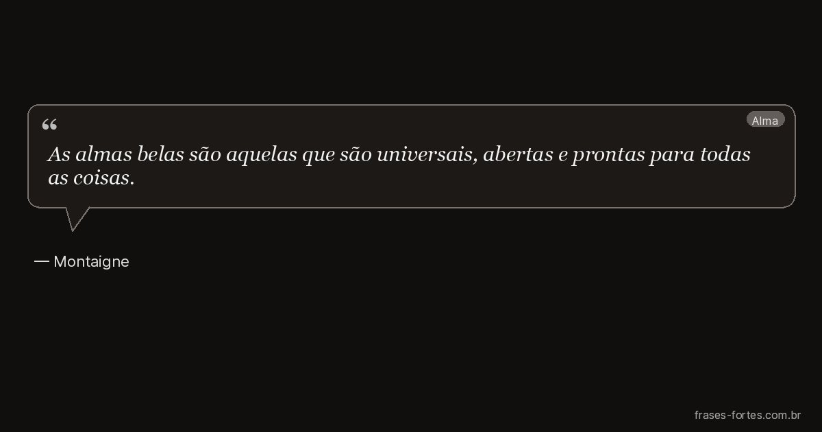 Frase de Montaigne