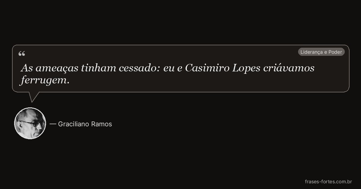 Frase de Graciliano Ramos
