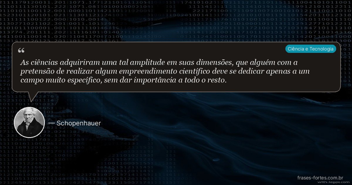 Frase de Schopenhauer