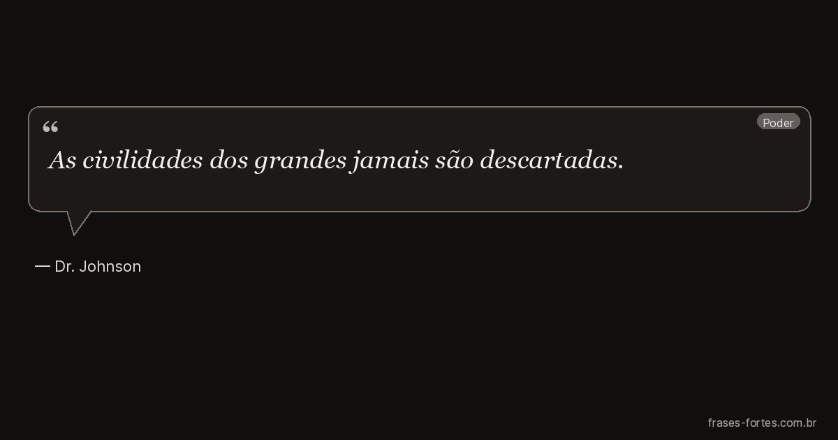 Frase de Dr. Johnson