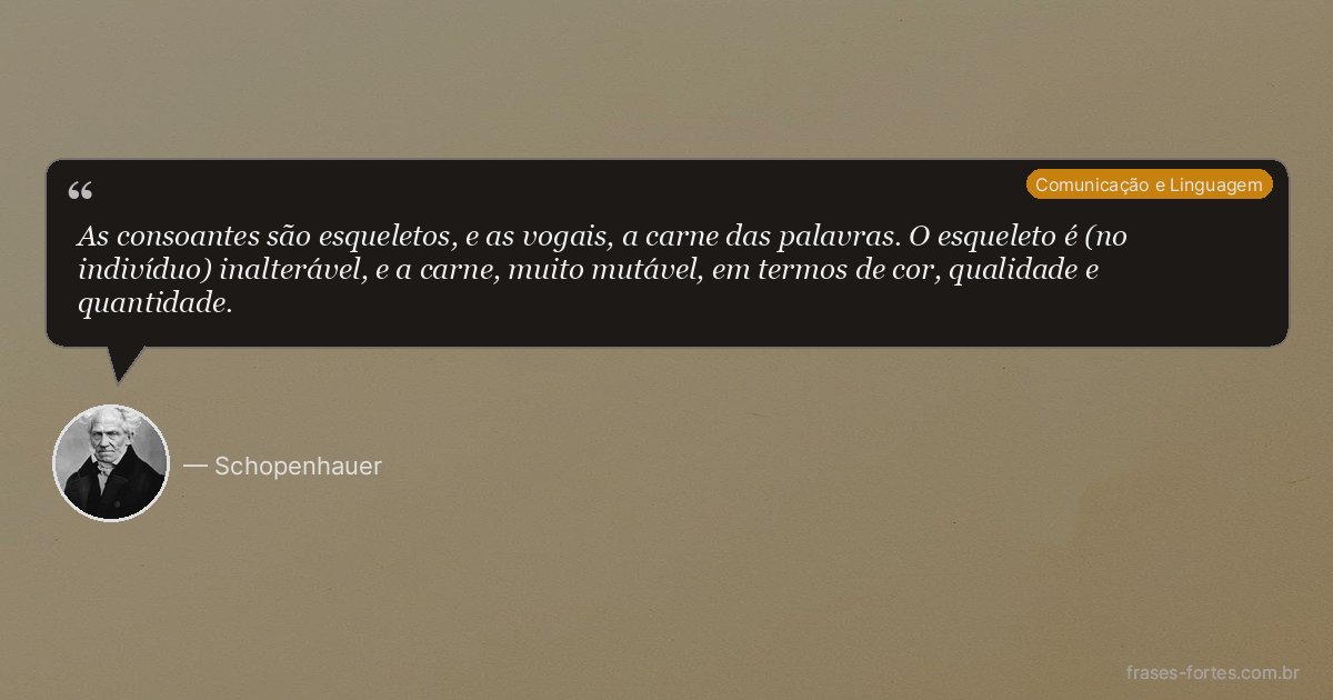 Frase de Schopenhauer