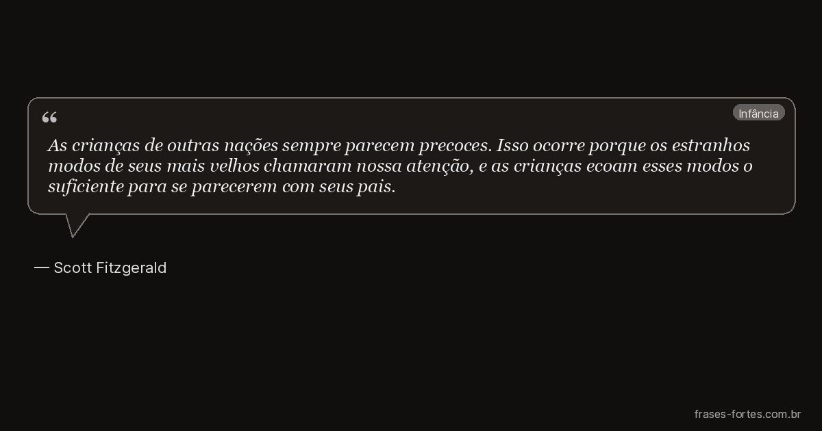 Frase de Scott Fitzgerald