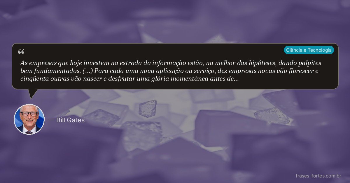 Frase de Bill Gates