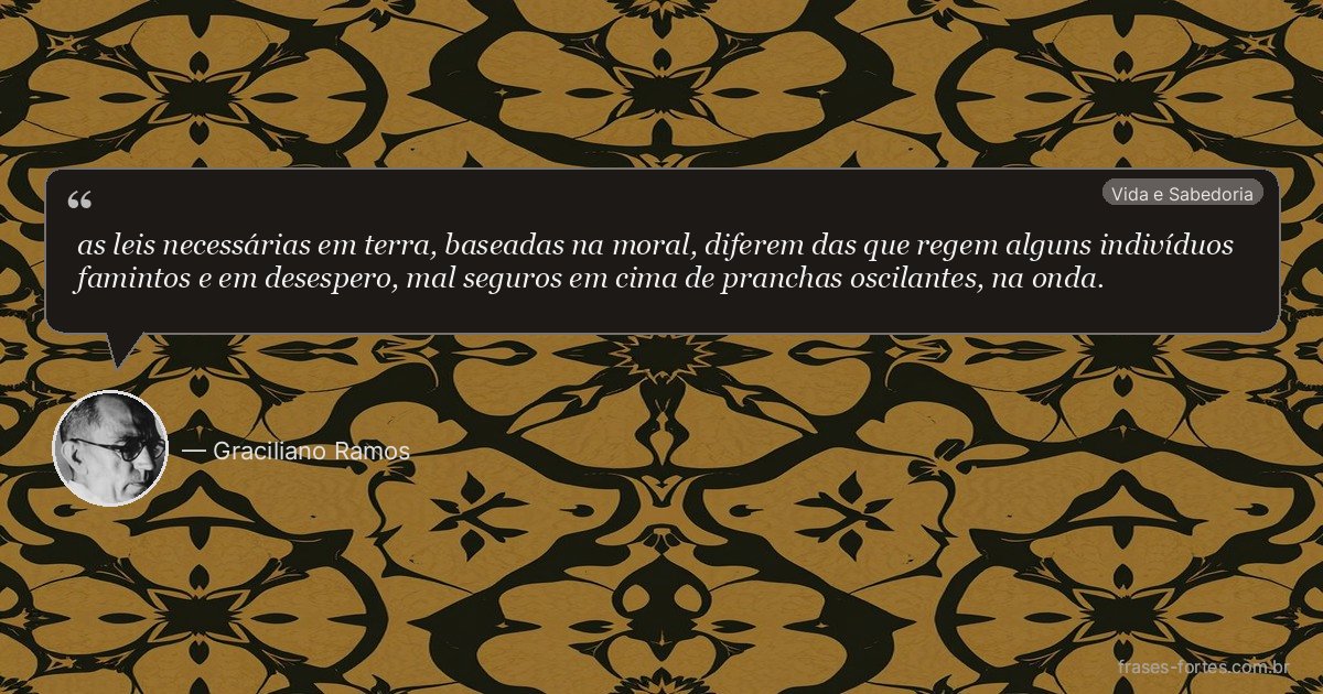 Frase de Graciliano Ramos