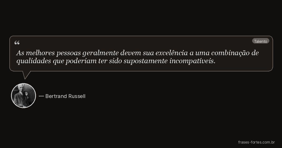 Frase de Bertrand Russell