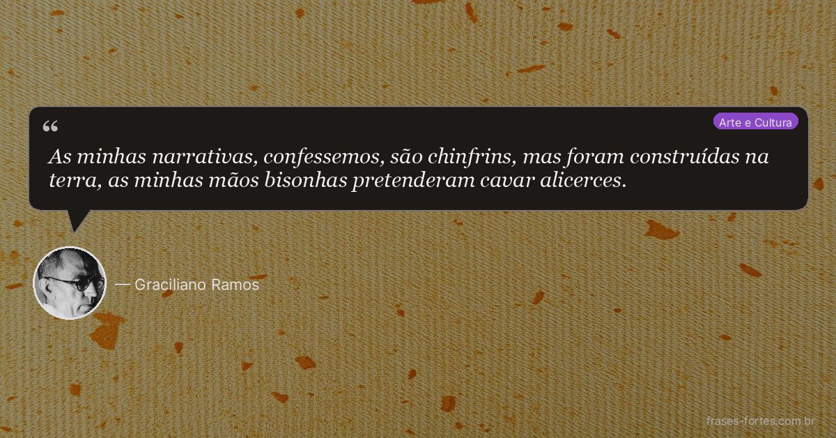 Frase de Graciliano Ramos