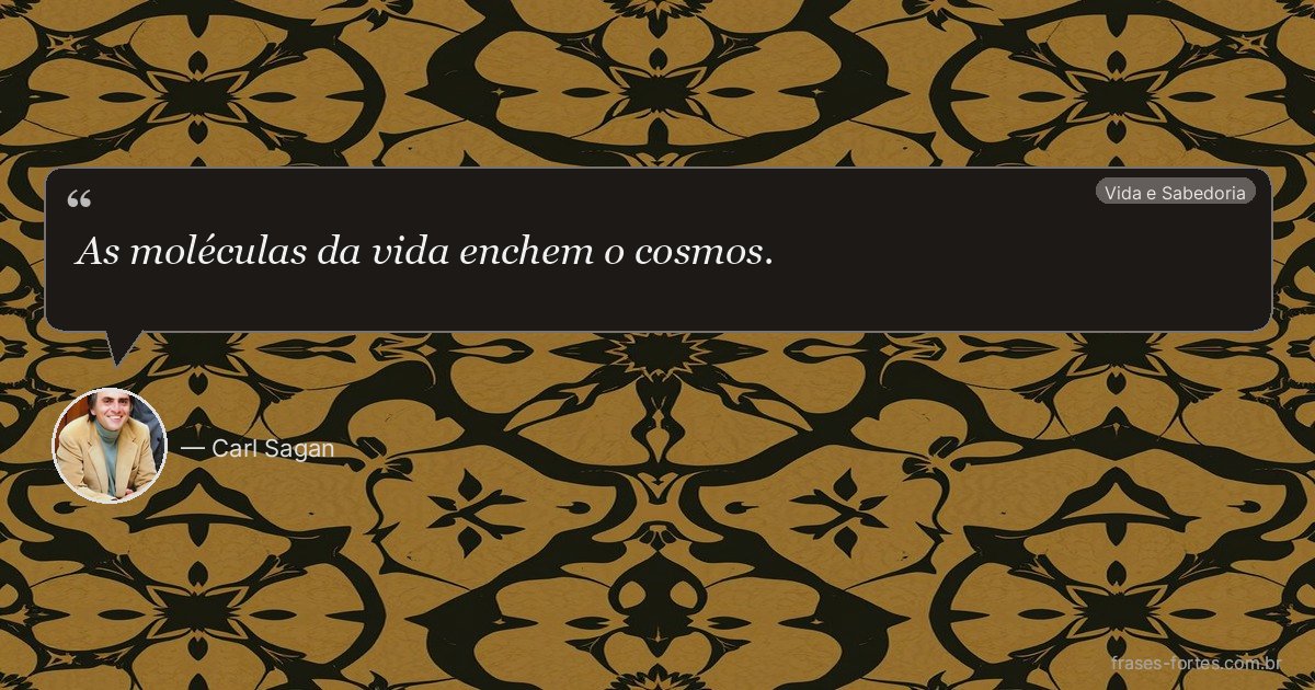 Frase de Carl Sagan