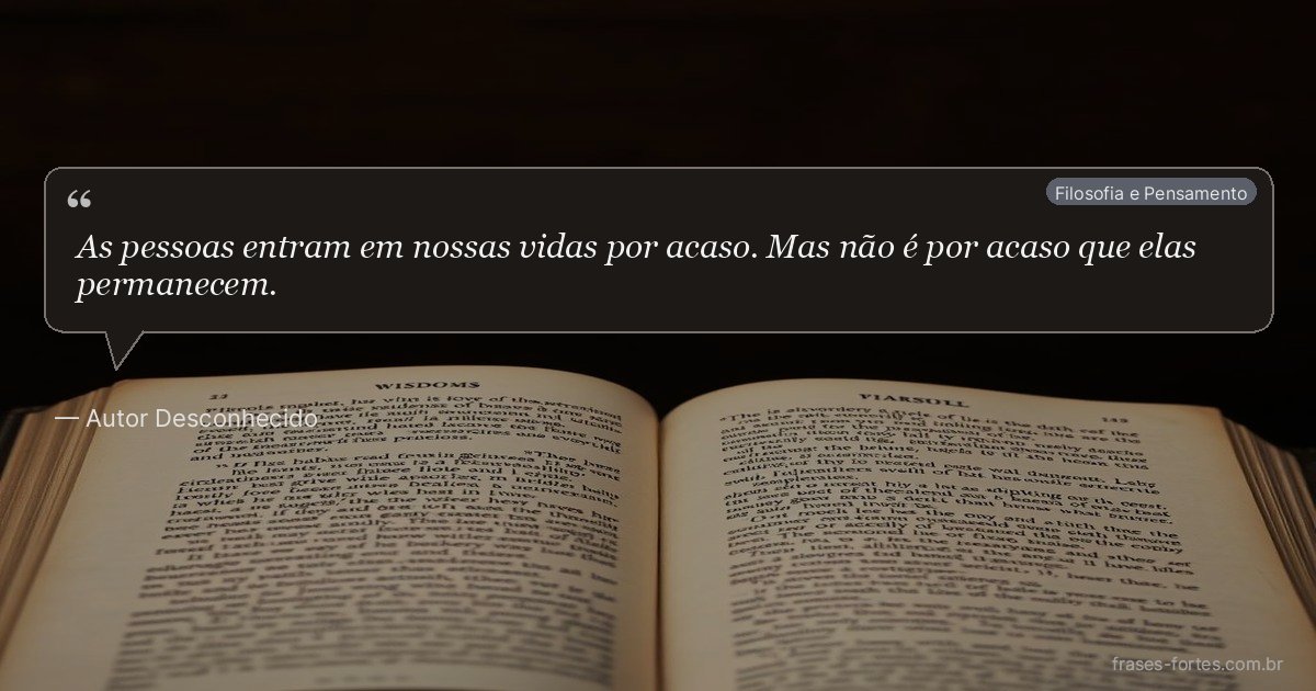 Frase de Autor Desconhecido