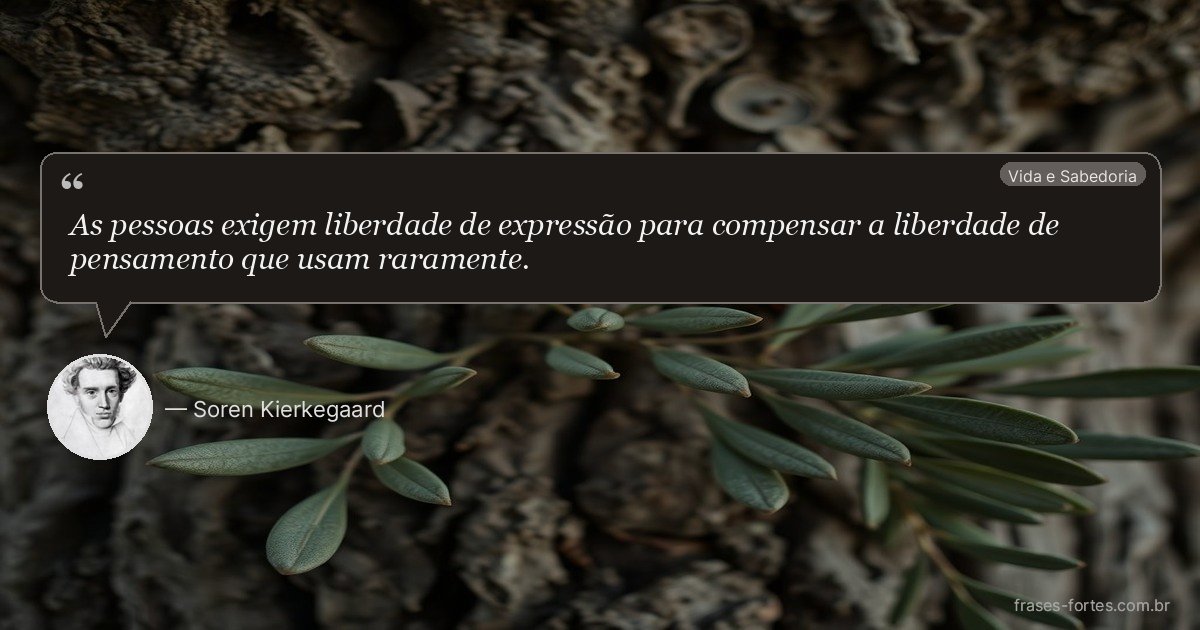 Frase de Soren Kierkegaard