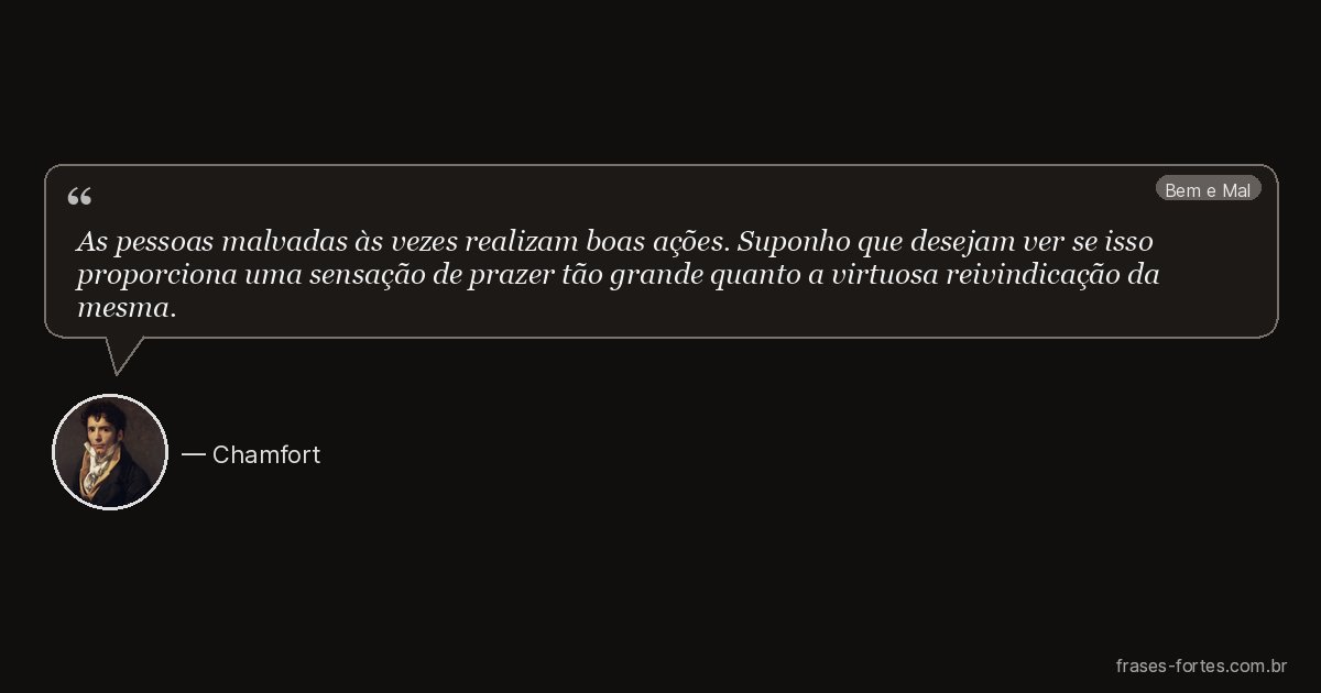 Frase de Chamfort