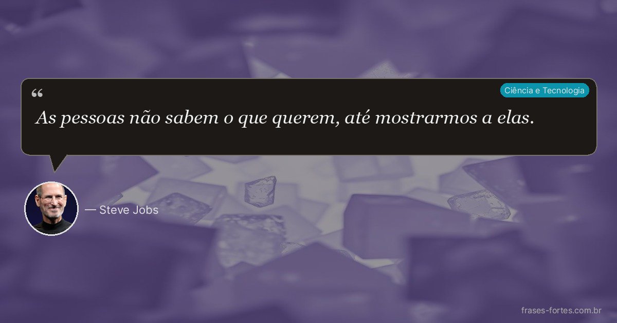 Frase de Steve Jobs