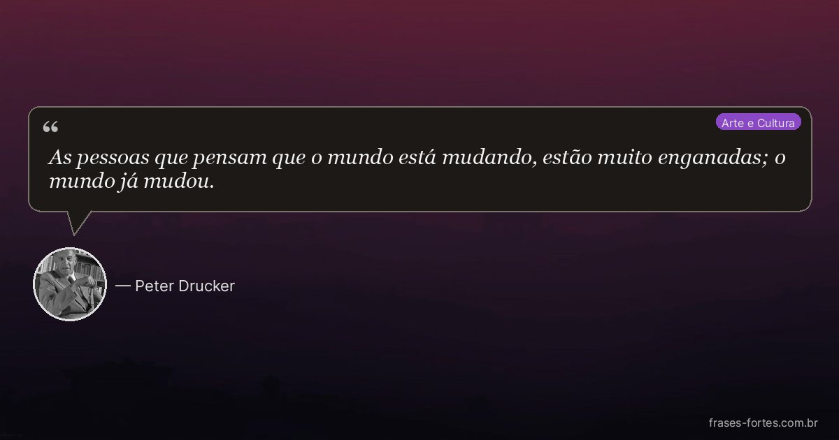Frase de Peter Drucker