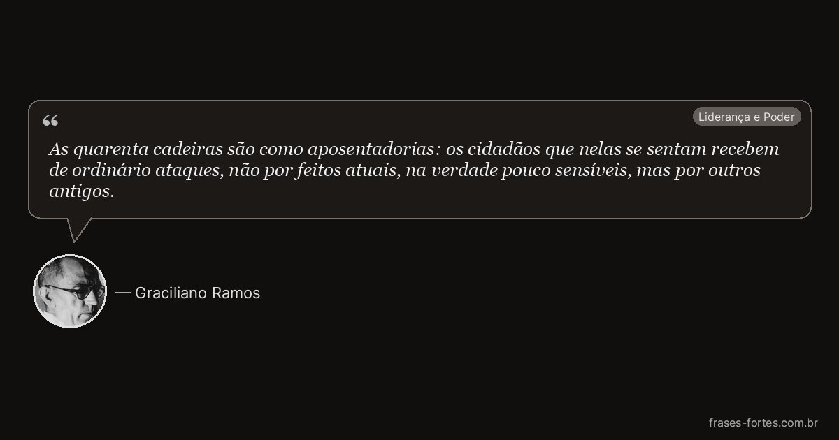 Frase de Graciliano Ramos