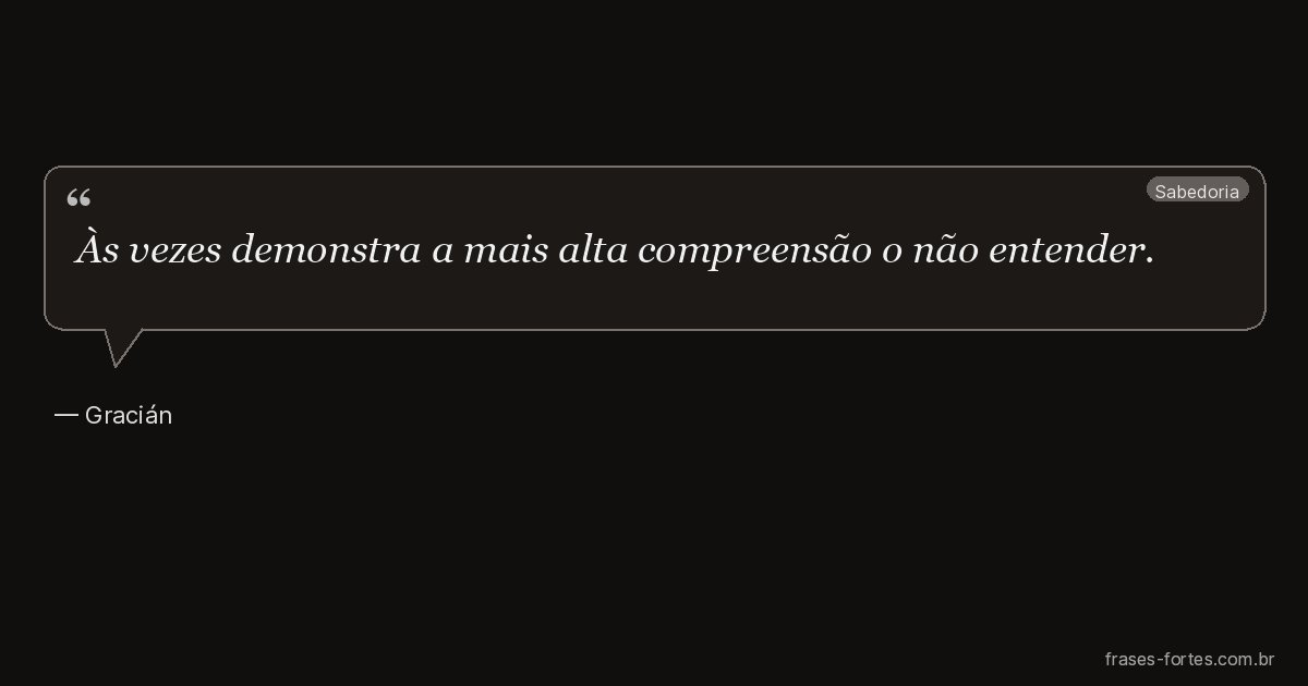 Frase de Gracián