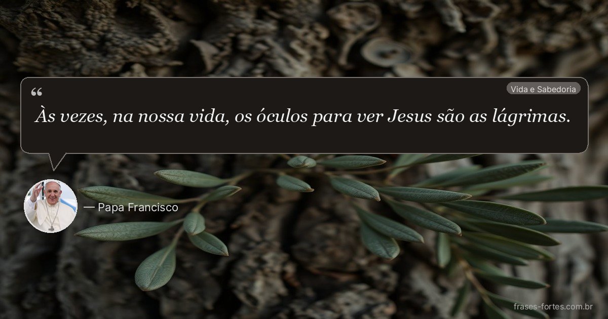 Frase de Papa Francisco