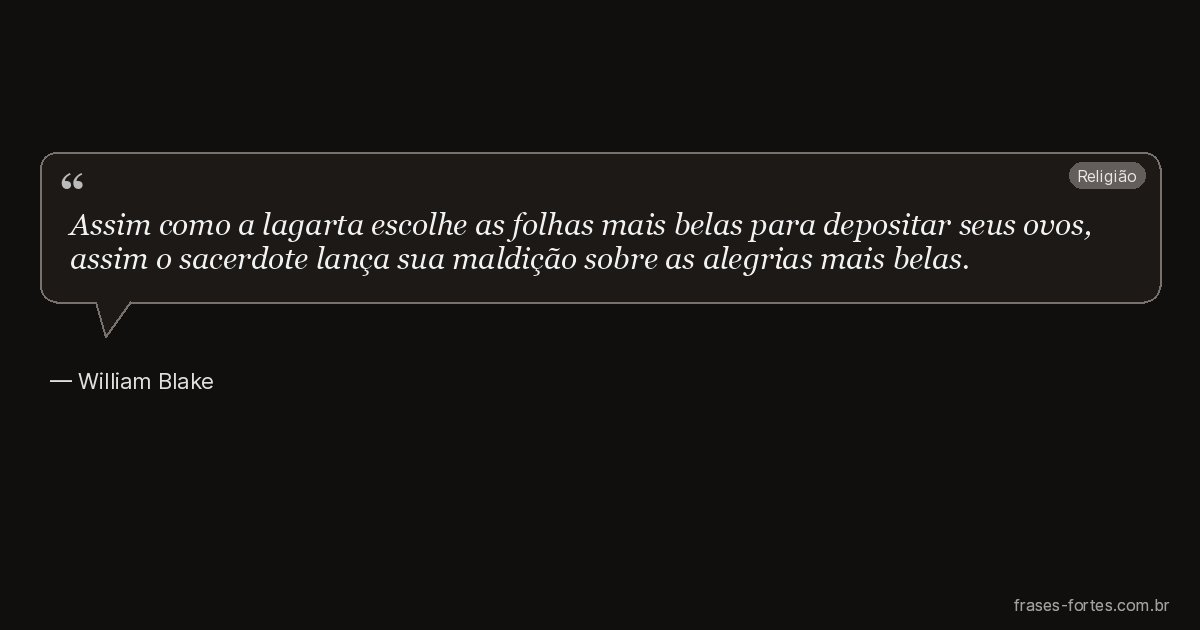 Frase de William Blake