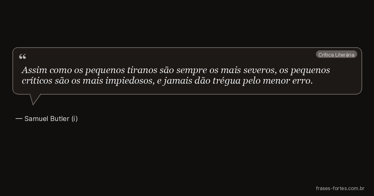 Frase de Samuel Butler (i)