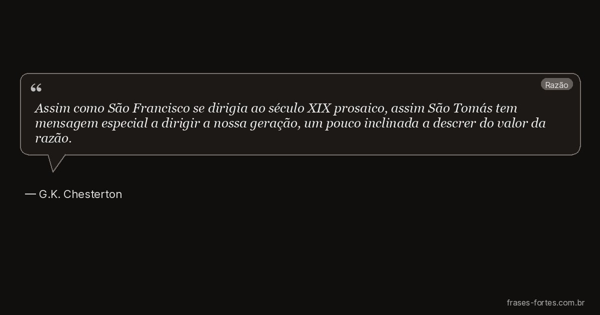 Frase de G.K. Chesterton