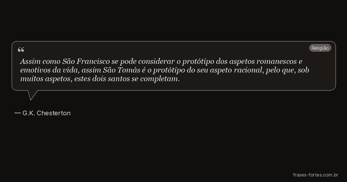 Frase de G.K. Chesterton
