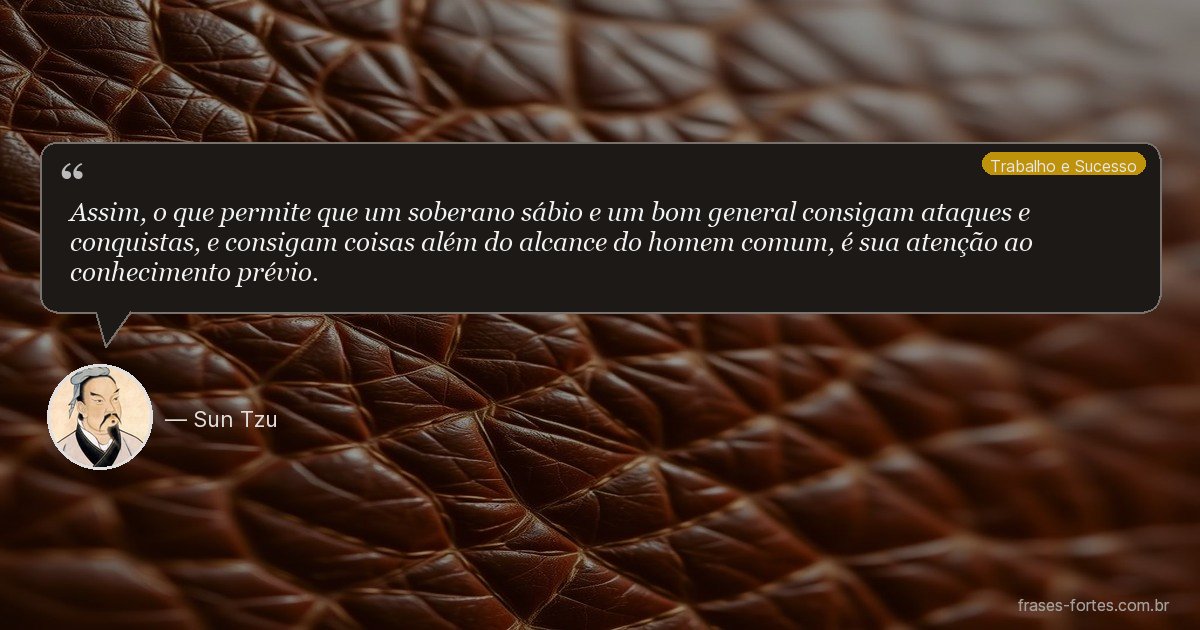 Frase de Sun Tzu