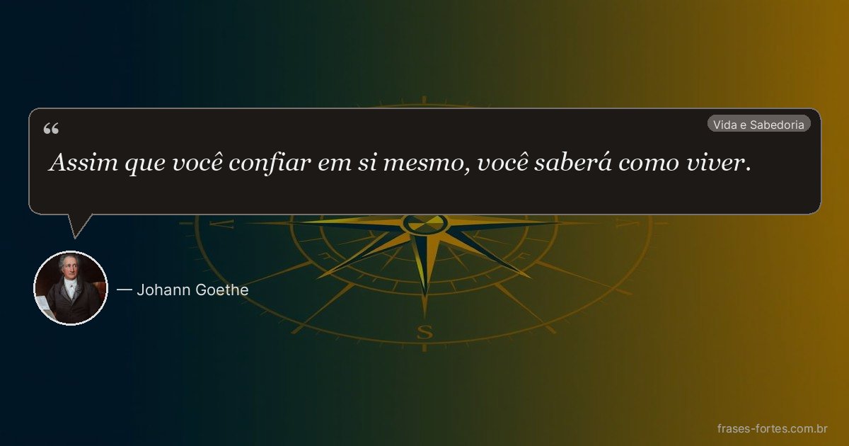 Frase de Johann Goethe