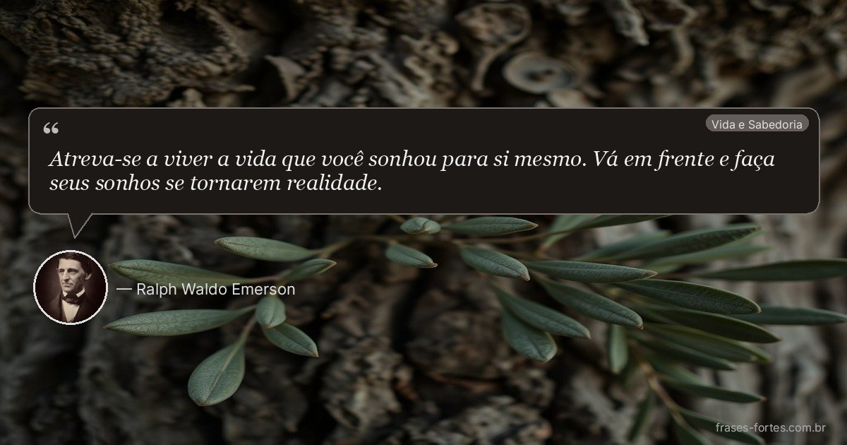 Frase de Ralph Waldo Emerson