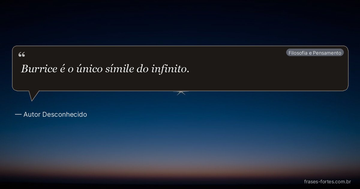 Frase de Autor Desconhecido