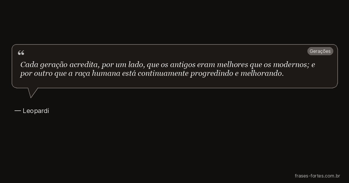 Frase de Leopardi