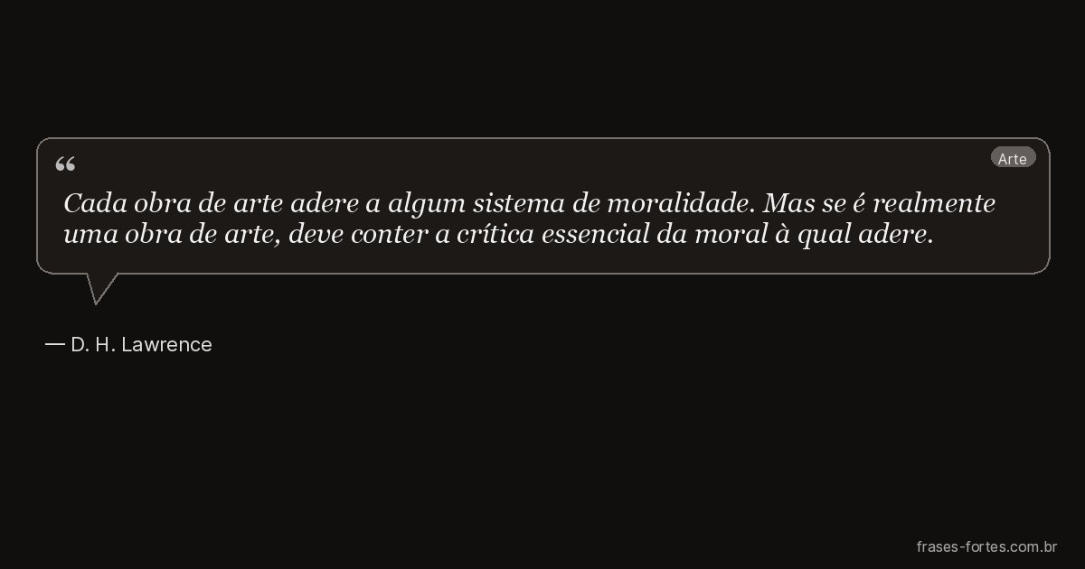 Frase de D. H. Lawrence