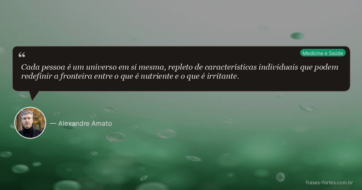 Frase de Alexandre Amato