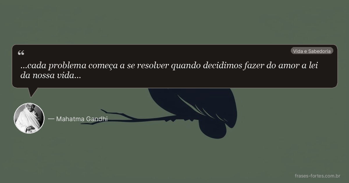 Frase de Mahatma Gandhi