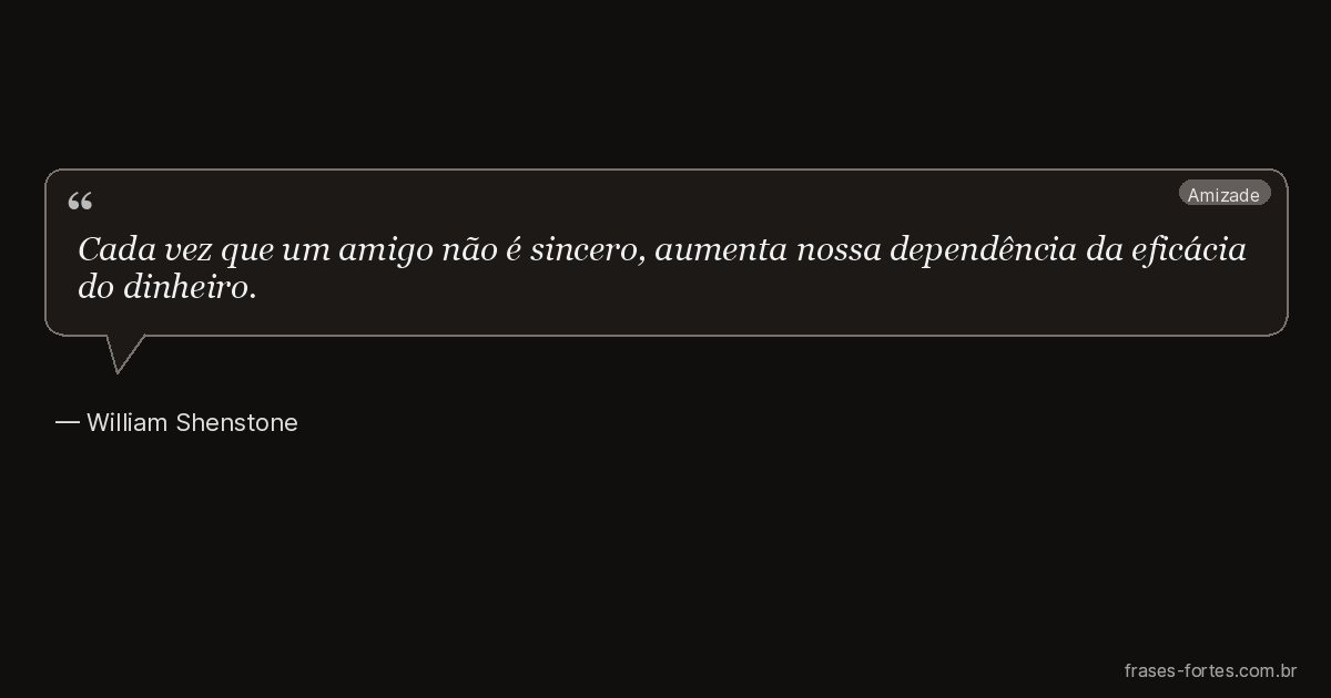 Frase de William Shenstone