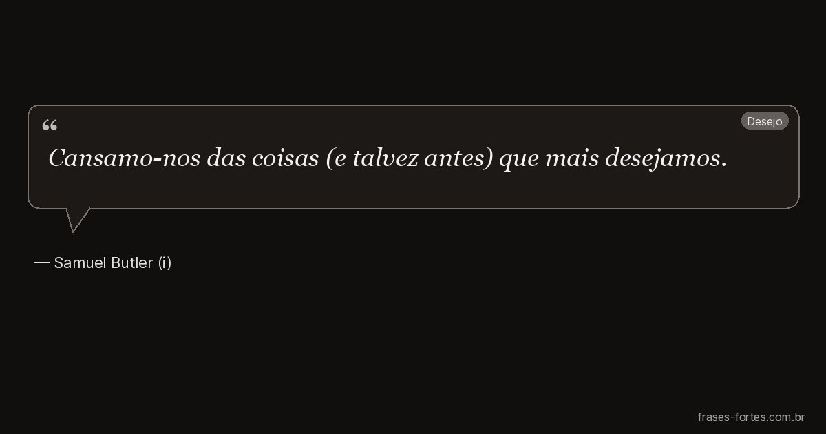 Frase de Samuel Butler (i)