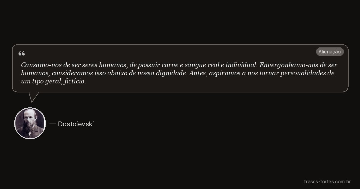 Frase de Dostoievski