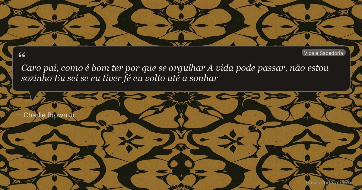 Frase de Charlie Brown Jr