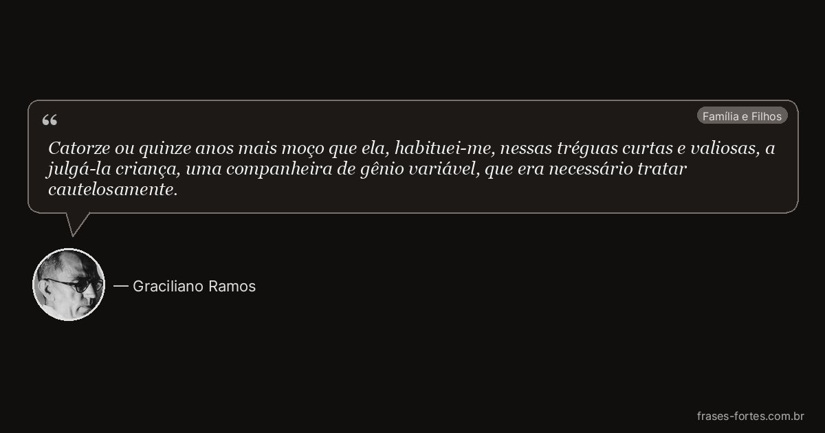 Frase de Graciliano Ramos