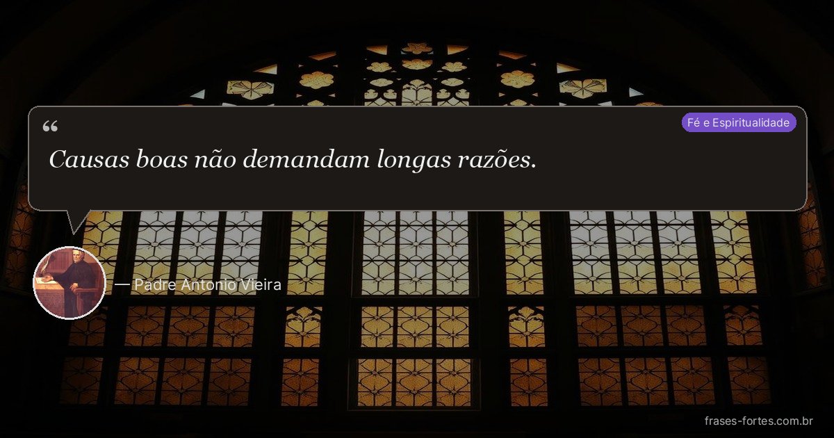 Frase de Padre Antonio Vieira