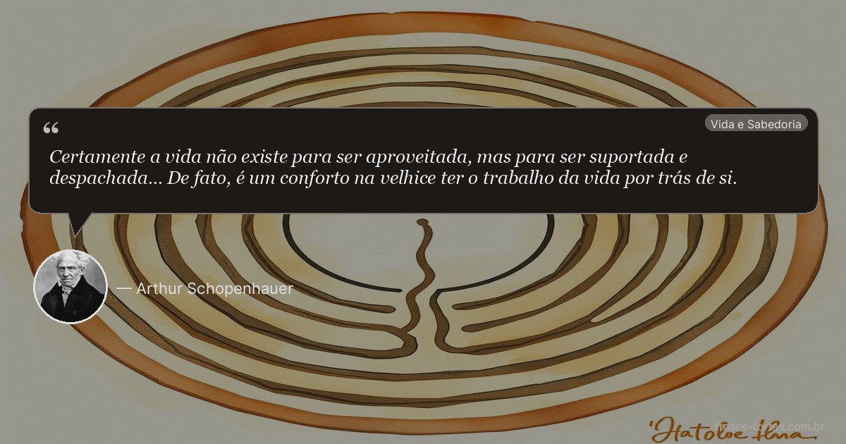 Frase de Arthur Schopenhauer