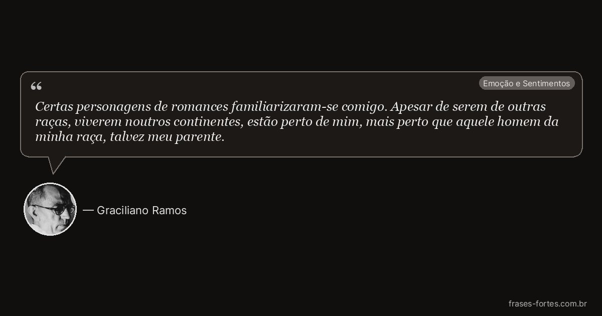 Frase de Graciliano Ramos