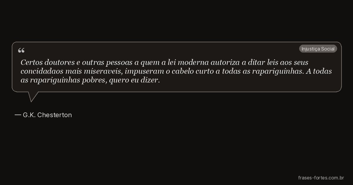 Frase de G.K. Chesterton