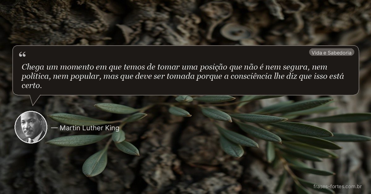 Frase de Martin Luther King