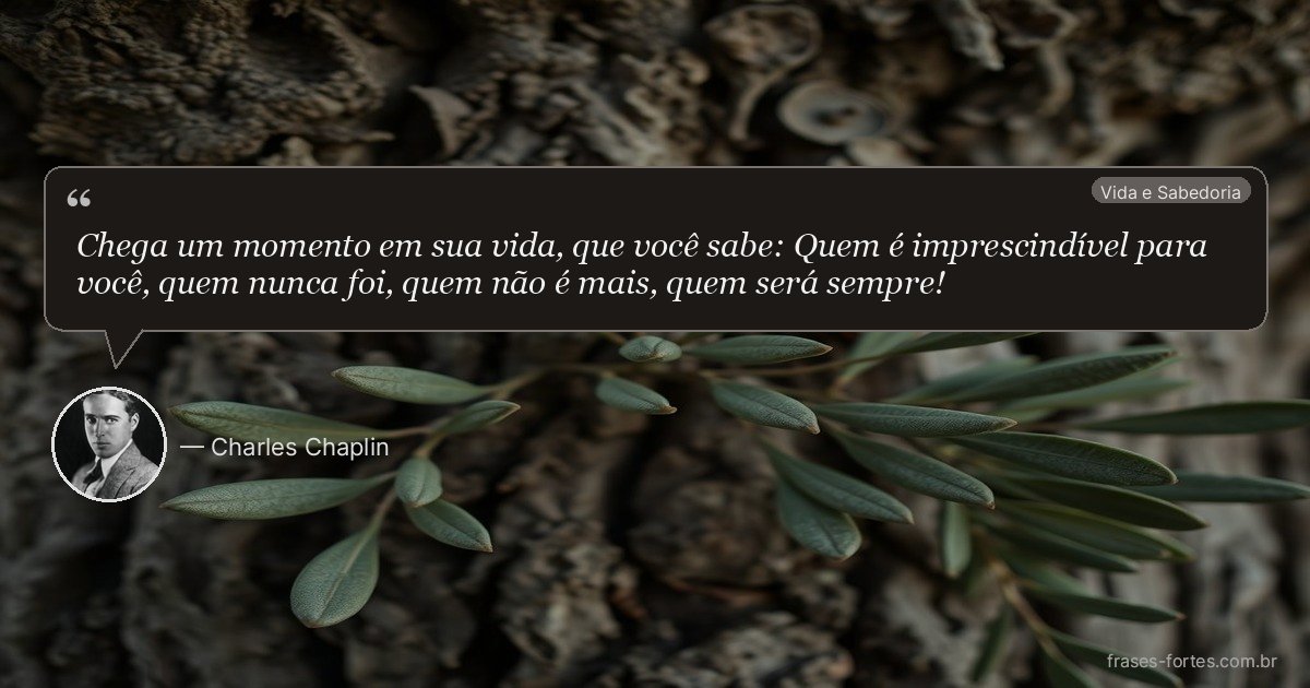 Frase de Charles Chaplin