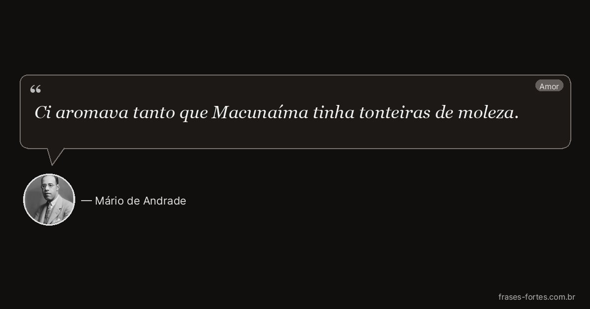 Frase de Mário de Andrade