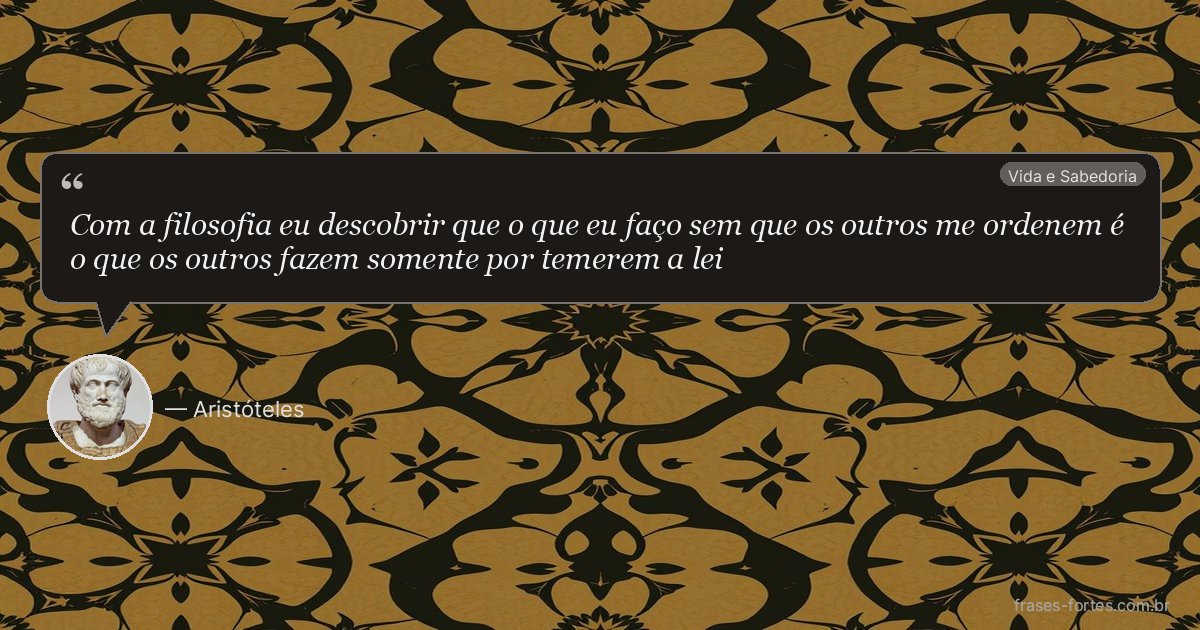 Frase de Aristóteles